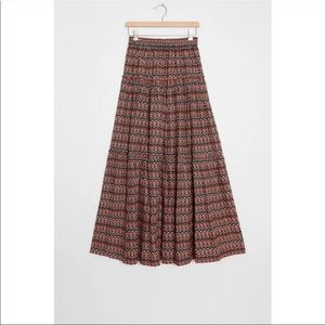 Anthropologie FARYA TIERED MAXI SKIRT